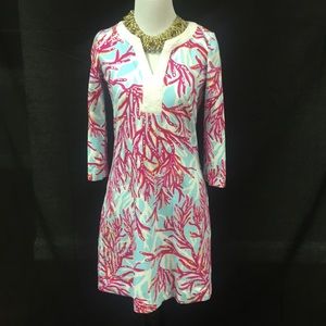 Lilly Pulitzer cotton dress. Coral print